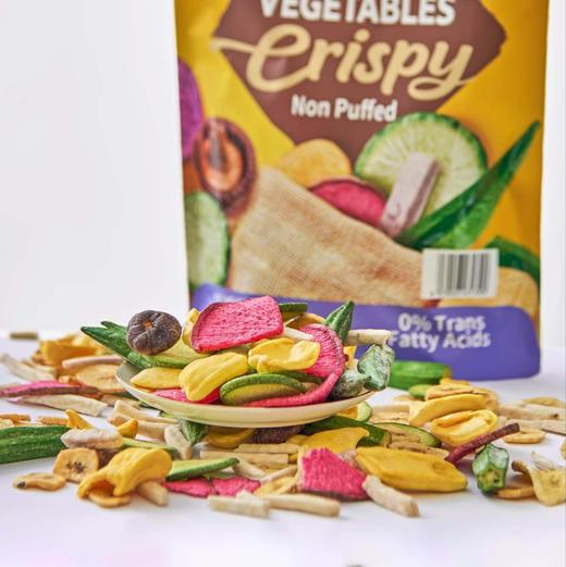 健康美味的果蔬脆🍄原切工艺做的不是膨化食品🥒吃着没负担,0反式脂肪酸,一大袋500g能吃好久，嘴馋当零食太合适啦！ 商品图1