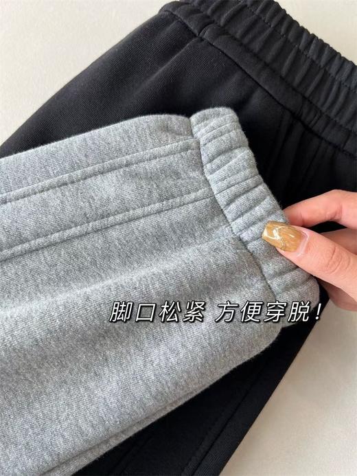 D112559棉混纺面料弹力松紧腰加绒加厚卫裤休闲裤 商品图13