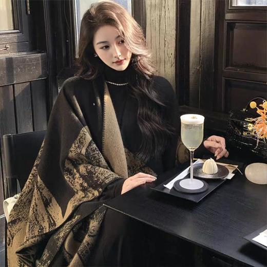 笙观相沐·水墨江南披肩毯，国风美学设计，显档次，更高级！ 商品图2