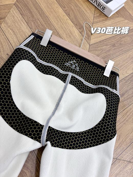 D112543黑金加绒瑜伽裤羊羔绒款高腰塑身鲨鱼芭比裤 商品图7