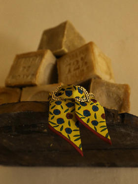 订购14周到｜AN-NEE-TRESSE-黄色 吉普赛传说 4cm 丝巾手镯［法国设计师］