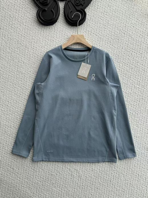 D112563男士背后超大印花加绒磨毛保暖长袖tee打底衫 商品图5