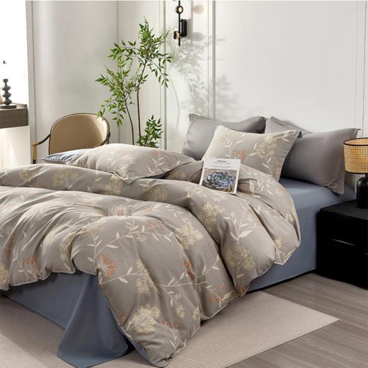 杉杉 时尚纯棉磨毛四件套—绣丽-灰QFS-2610 商品图0