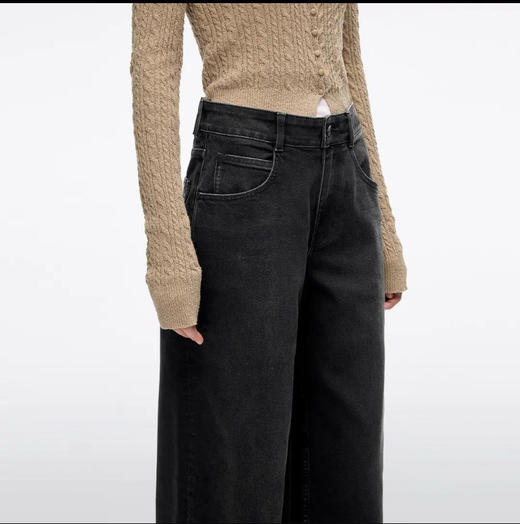 【秒杀价已调 直接拍】Miss 秋冬款 植绒宽松 牛仔 阔腿裤 商品图9