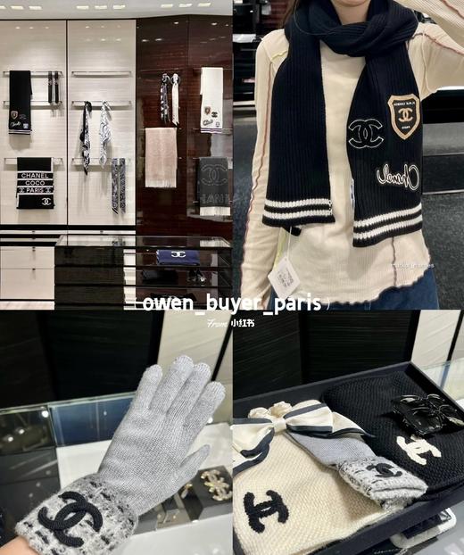 D112530英伦学院风冬季氛围感针织羊绒面料徽章围巾 商品图14