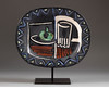 独角鹿西洋古董1953年代西班牙出品限量装饰陶盘「Nature morte 静物」 商品缩略图0