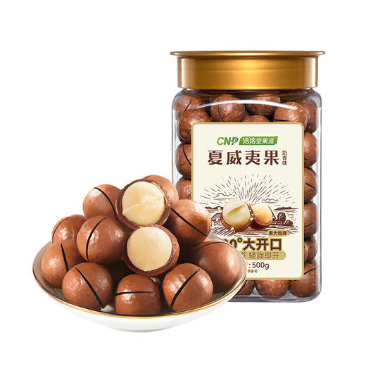 【长期集采】洽洽坚果派夏威夷果奶香味罐装500g/实惠装 商品图0