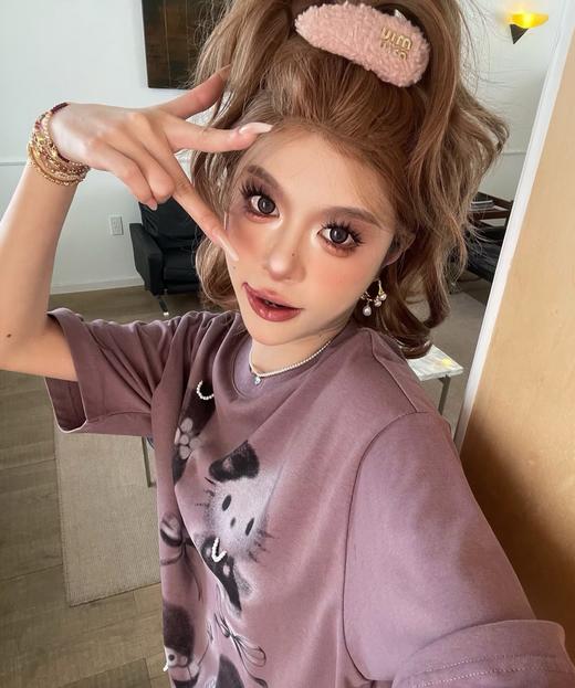 D112558甜美少女秋冬复古羊羔毛糖果色字母发夹 商品图12