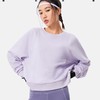 李宁卫衣女加绒圆领套头衫冬季新款宽松运动上衣AWDU556 商品缩略图0