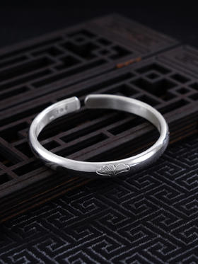 【银杏秋语】子佩集S999银手工手镯原创设计【55031130】2407