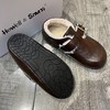 D112507内增高皮U毛一体加绒勃肯鞋女冬季新款复古乐福鞋 商品缩略图4