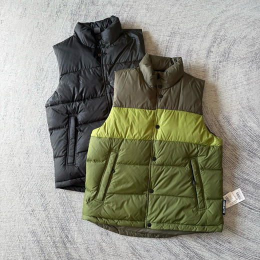 D112544男士双面拼色立领羽绒背心休闲叠穿保暖 商品图0