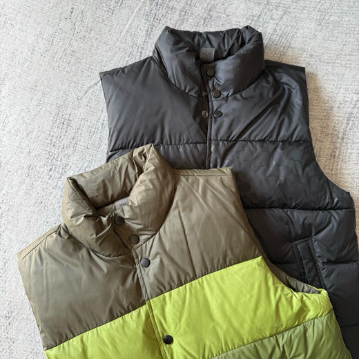 D112544男士双面拼色立领羽绒背心休闲叠穿保暖 商品图2