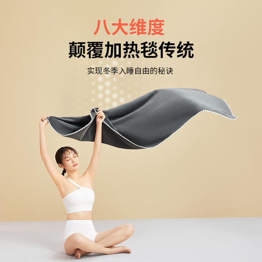 【可当盖毯 披肩 可水洗烘干！ 2秒一度快速升温 碳纳米加热体感舒适 app精准控温 不干不燥】纳遇 电热毯单人智暖毯智能控温碳纳米管加热双面可盖毯 商品图5