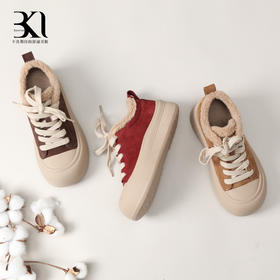 BAKERLOO女鞋厚底系带毛口休闲女鞋YT220