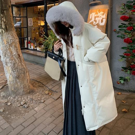 冬季新款羽绒棉服女中长款 棉衣加厚过膝棉袄外套潮 商品图2