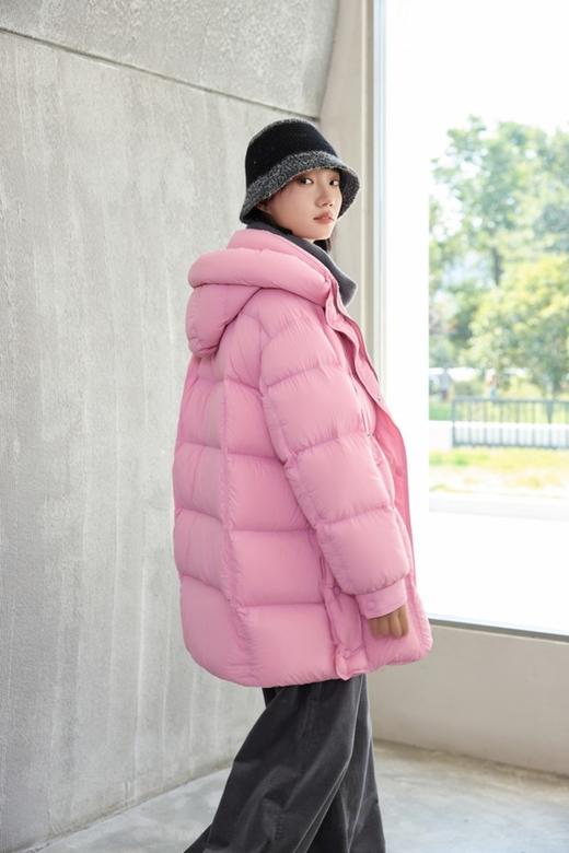 SIA SAYLOR 粉色减龄时尚连帽羽绒服外套 21119 商品图4