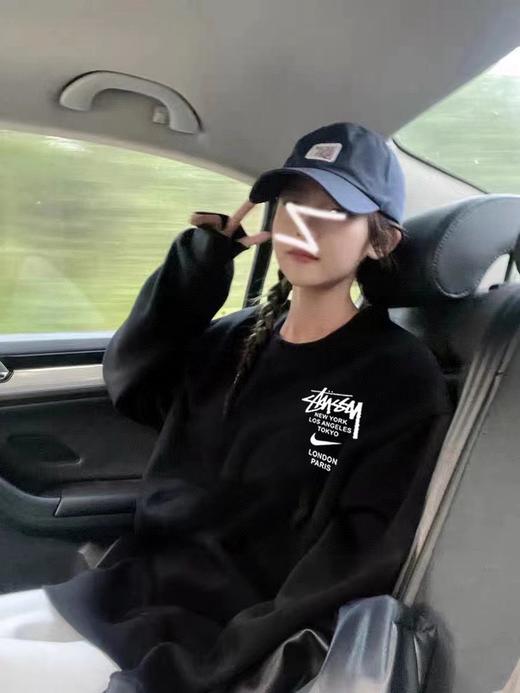 D112504联名冬季银狐绒加绒加厚圆领卫衣男女同款 商品图4