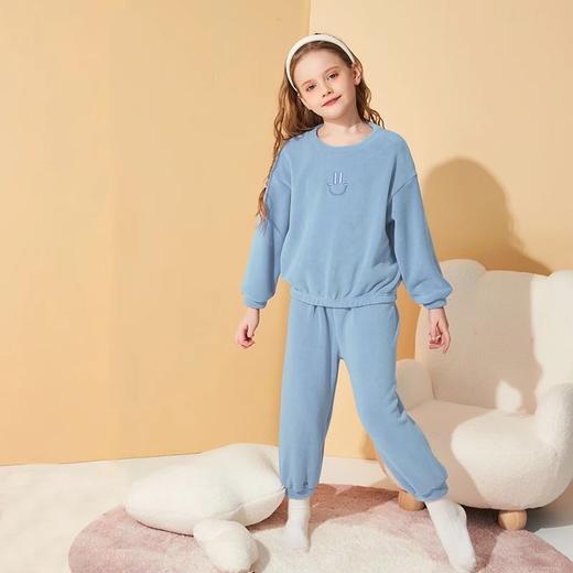 *（预售7-15天发货）2025冬季新品 龙之涵双面奥粒绒家居服套装儿童中大童家居服套装 商品图5