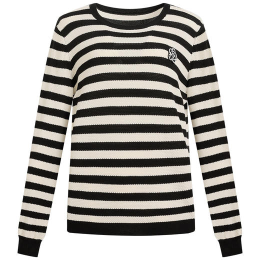 2026新款秋冬季条纹毛衣女士针织衫上衣大码长袖t恤女打底衫内搭 商品图4