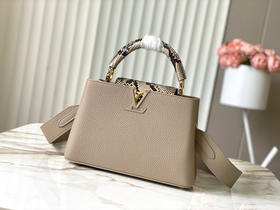 秋冬特惠💰1700 渠道级LV te级LV 全套包装 N81258/M48865淡咖 本款 Capucines BB号手袋