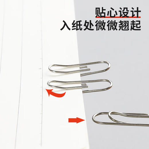 ABS91697晨光3#镀镍回形针 金属防锈曲别针 办公用品 200枚/筒开学必备 商品图2