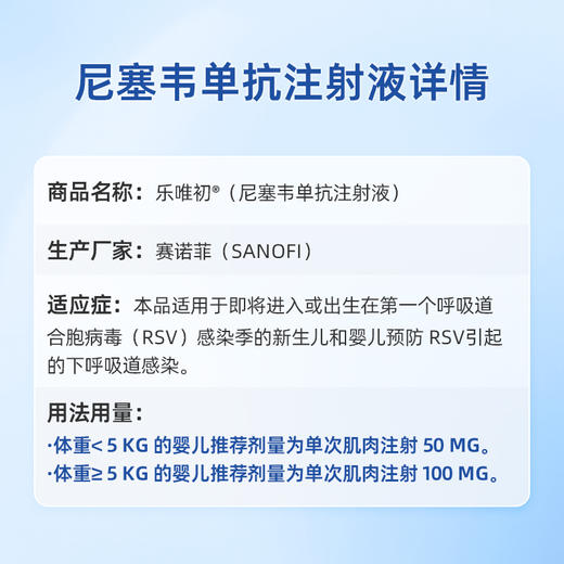 庇利积臣 婴幼儿合胞病毒预防针 商品图5