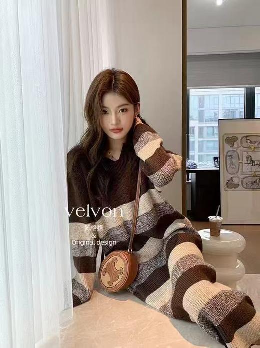 D112540polo领针织毛织配大衣打底连衣裙秋冬季新款毛衣裙 商品图6