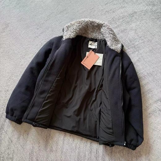 D112549秋冬外层深蓝抓绒内里摇粒绒羽绒服 商品图5