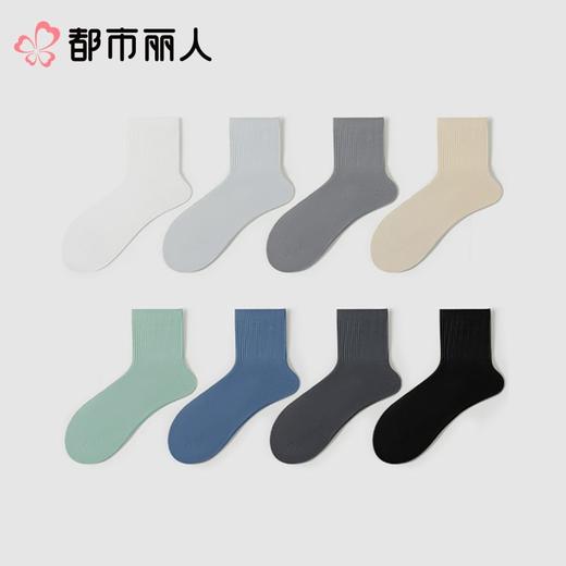 都市丽人男士袜类高含棉常规袜中筒袜FCCDA5 商品图1