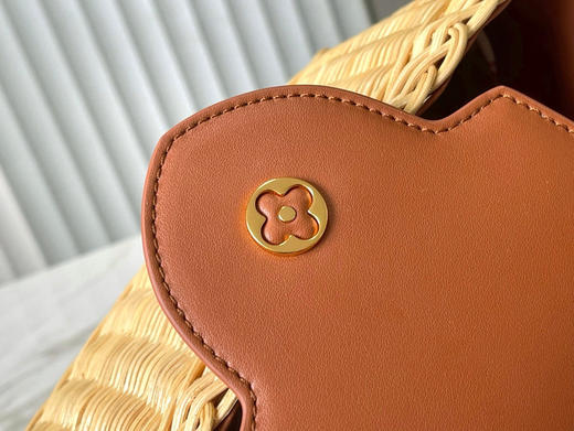 秋冬特惠💰1700 渠道级LV 新品 te级LV 动态芯片 M26025/M48865棕色编织印花竹篮 商品图7