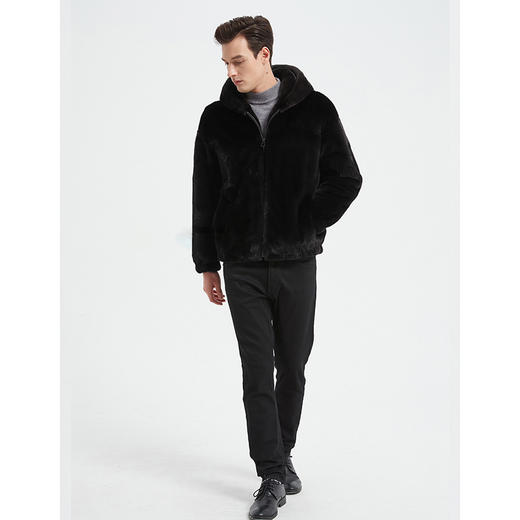 WS 927563【数量不多】逼真水貂男装皮草外套仿貂绒 商品图1