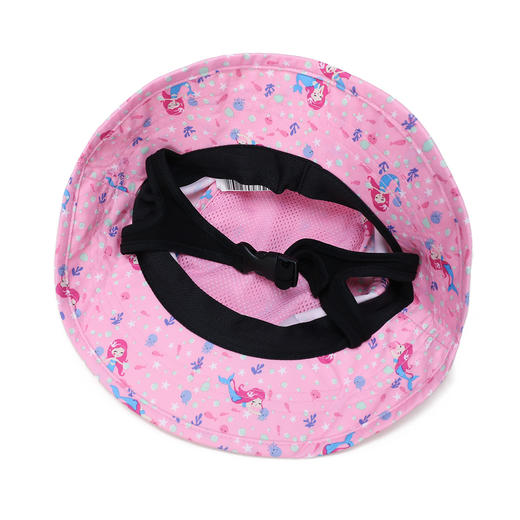 4595652  迪卡侬DECATHLON  遮阳防晒 女小大童款轻便透气卡通人鱼印图沙滩冲浪运动圆帽【8-12岁】 商品图2