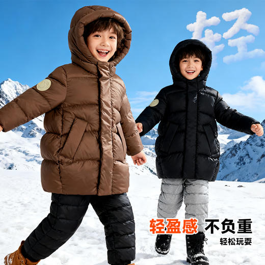 迪士尼男童冬季上衣中长款羽绒服 商品图0