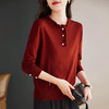 毛衣女春秋季长袖针织衫大码女装洋气上衣木耳边半高领打底衫新款 商品缩略图2