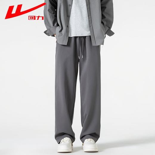 回力垂感裤子休闲裤男士春秋薄款宽松潮流运动裤直筒运动休闲长裤 商品图6