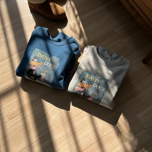 老米优品🎈3-5天！韩代同款《100%棉 🦆达菲鸭减龄加绒加厚卫衣 》韩里韩气，少女感拉满！WY251125A 商品图4