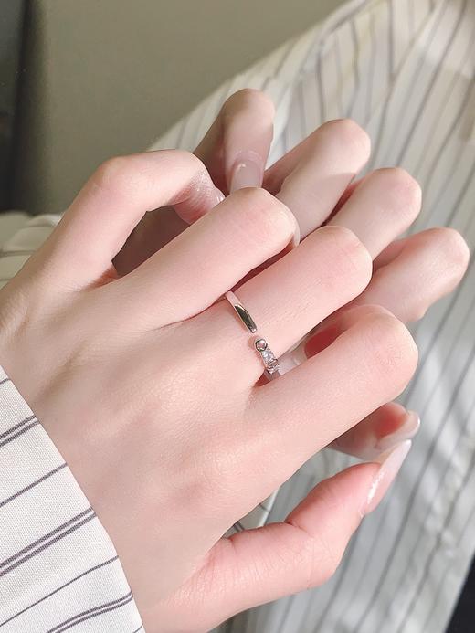 卡蒂罗KADER 招财女戒 新中式925银钱币与圆锆相接财运环绕简约百搭原创设计可调节戒#好运 商品图8