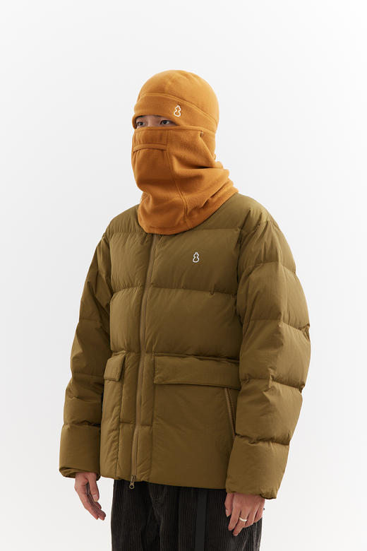 吃茶去chichaqu25秋冬户外抓绒摇粒绒可拆卸头套面罩拼接围脖保暖 商品图3