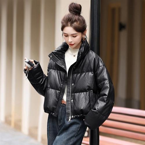 蛋白皮短款羽绒服，加厚保暖外套HR-YF2681 商品图2