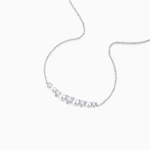 卡蒂罗KADER 爱心微笑项链 925银小众ins风显白氛围感七夕限定闪耀爱心微笑锁骨链 简约大气百搭 商品图1