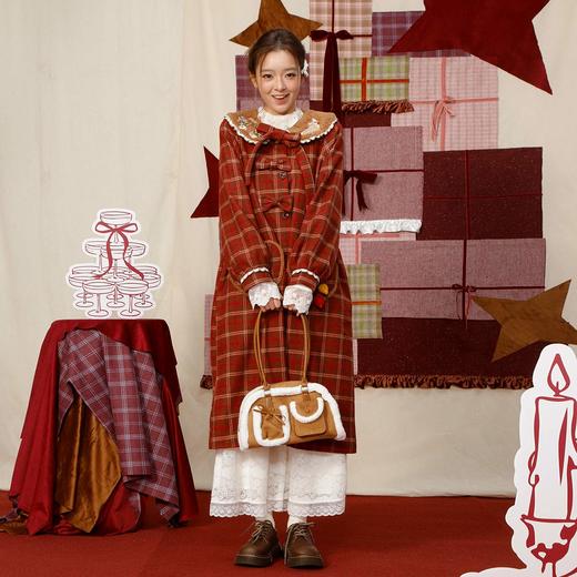 【礼物季】复古刺绣娃娃领毛呢大衣-纪念日百货门店同款167950251 商品图3