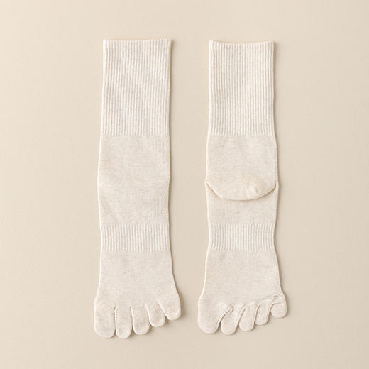 【YW】无忧购35元5件五指袜子女士棉秋冬季中筒袜抗菌防脚臭长筒脚趾袜女长袜分趾袜（截单后3-5天发货) 商品图9