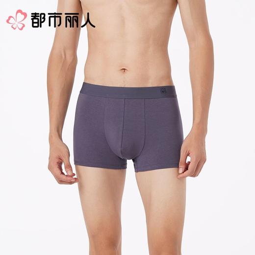 都市丽人男士男士内裤40S棉拉架平角裤明筋棉平角FKCG08 商品图1