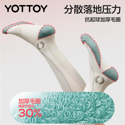 yottoy运动长筒压力袜子女款小腿袜加压专业高筒白色袜防下滑护膝 商品图4