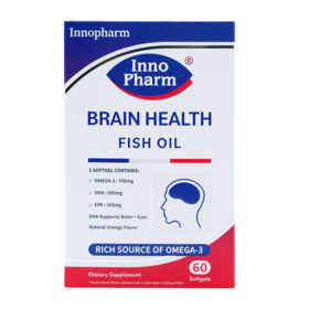 【含邮含税】Innopharm大脑高浓度鱼油软胶囊 60粒/盒