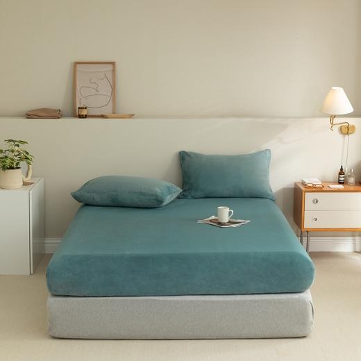 【牛奶绒床笠】牛奶绒床笠单品良品秋冬保暖绒布床套纯色加厚 商品图6