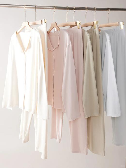 【多妈团购 爱慕同款海藻纤维睡眠衣一套 】添加棉43.4%，含海藻原纱纤维，双面磨毛，手感松软巨柔软！巨亲肤！穿上舍不得脱-连横 商品图11