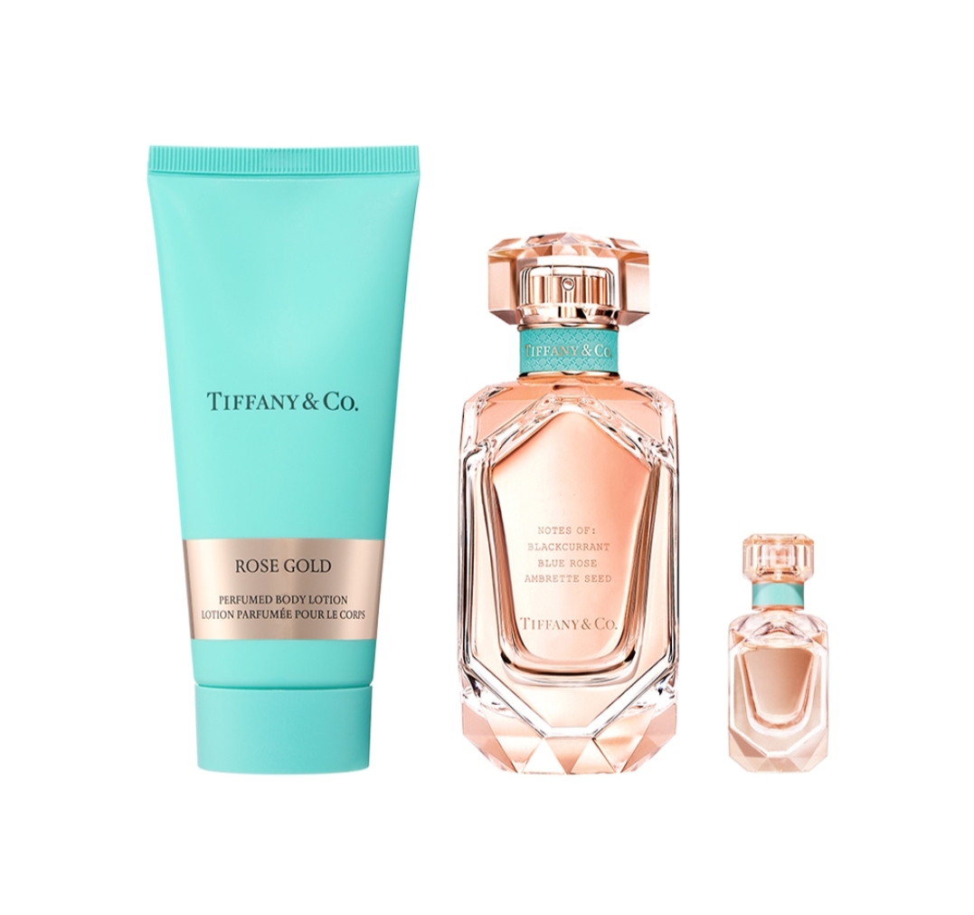 【宁波仓发货，此链接请单独下单】【保税】蒂芙尼玫瑰金假日香氛套装（浓香水EDP75ml+身体乳100ml+赠5ml香水便携装）