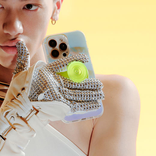 【夜行者】透明萤火 POPGRIP泡泡骚 Graphic平面系列 黄色 纯色 商品图1